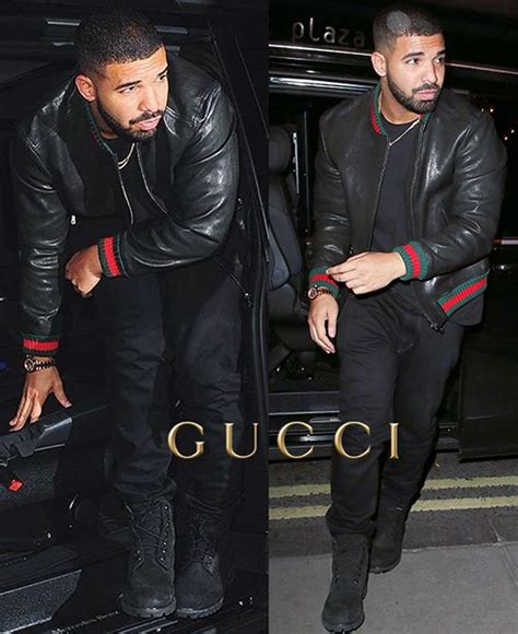 drake gucci leather jacket|drake outfits for men.